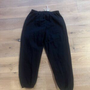 hanes baggy black sweatpants